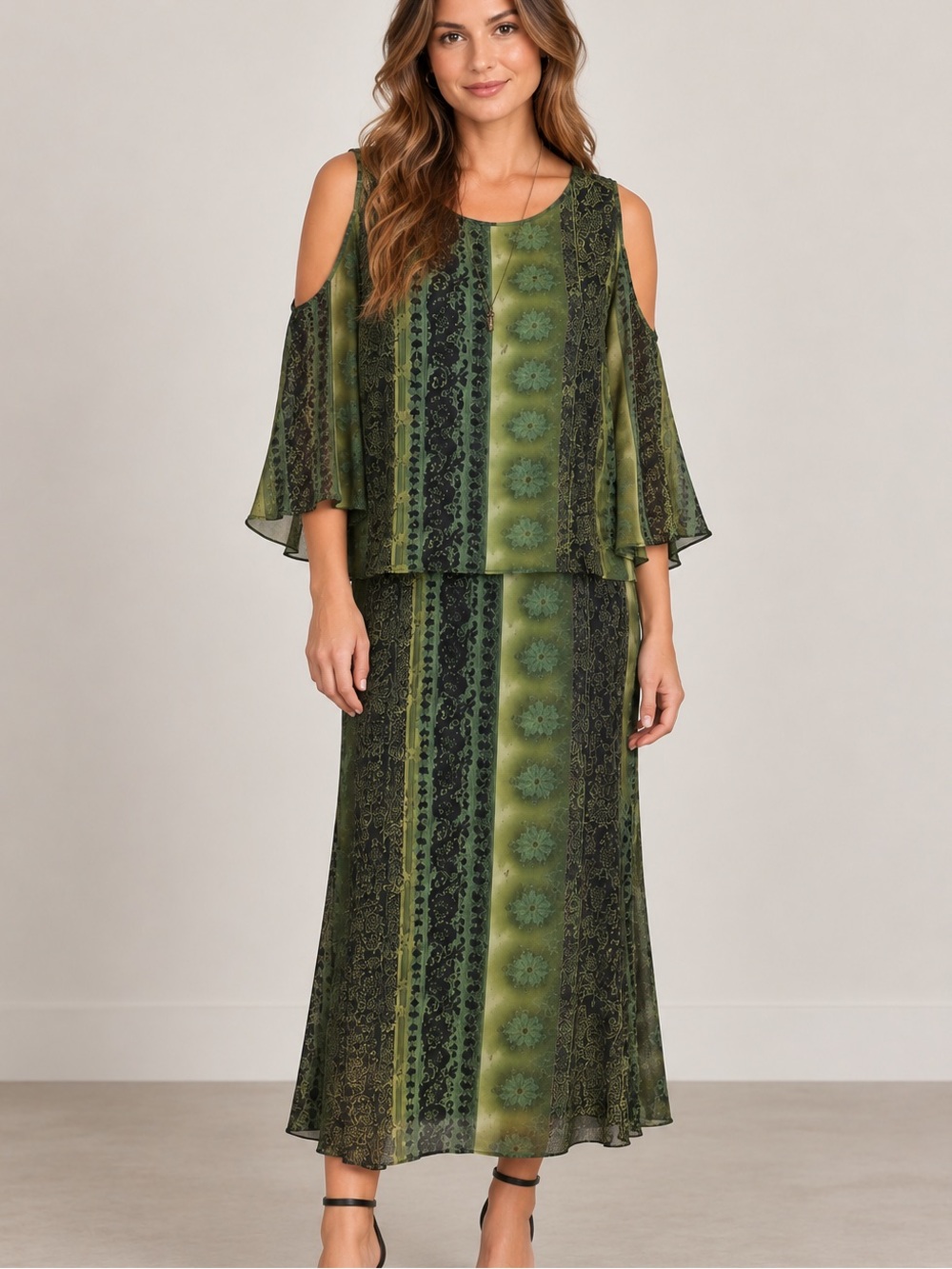 Vintage Always, Caroline Cold Shoulder Dress